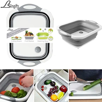 Free Ship Collapsible Dish Tub Cutting Board Chopping Slicing Washing Bowl with Own Plug for Drainage Kitchen Gadget
Free Ship Collapsible Dish Tub Cutting Board Chopping Slicing Washing Bowl with Own Plug for Drainage Kitchen Gadget