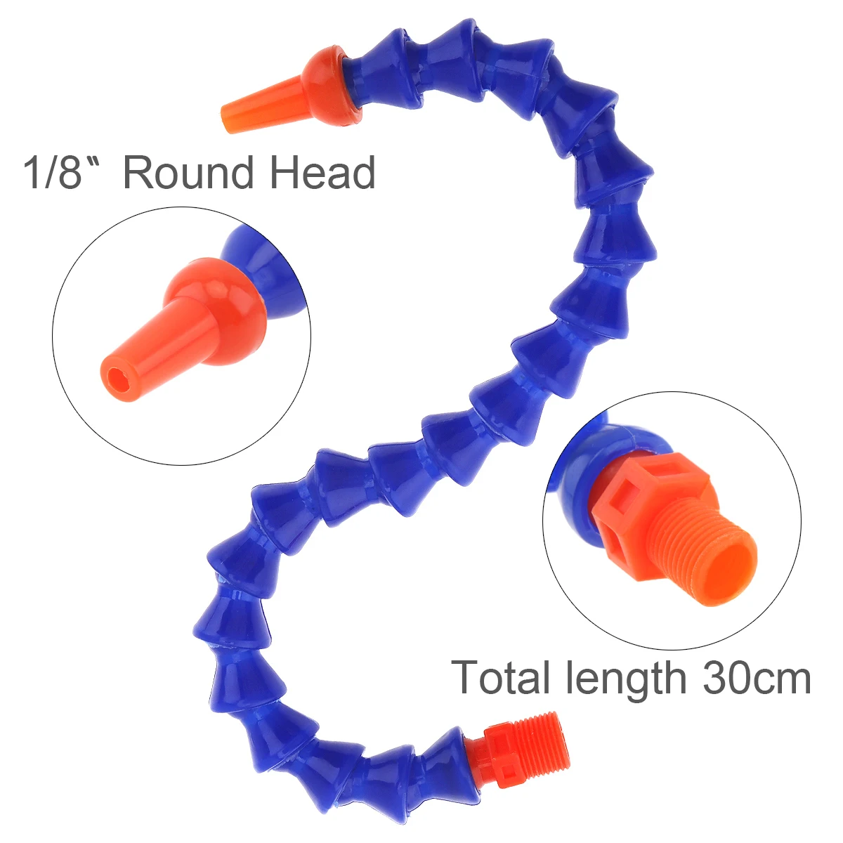 1/8 Inch 300mm Plastic Flexible Water Oil Cooling Tube with Round Head Nozzle for CNC Machine / Milling /Lathe
1/8 Inch 300mm Plastic Flexible Water Oil Cooling Tube with Round Head Nozzle for CNC Machine / Milling /Lathe
