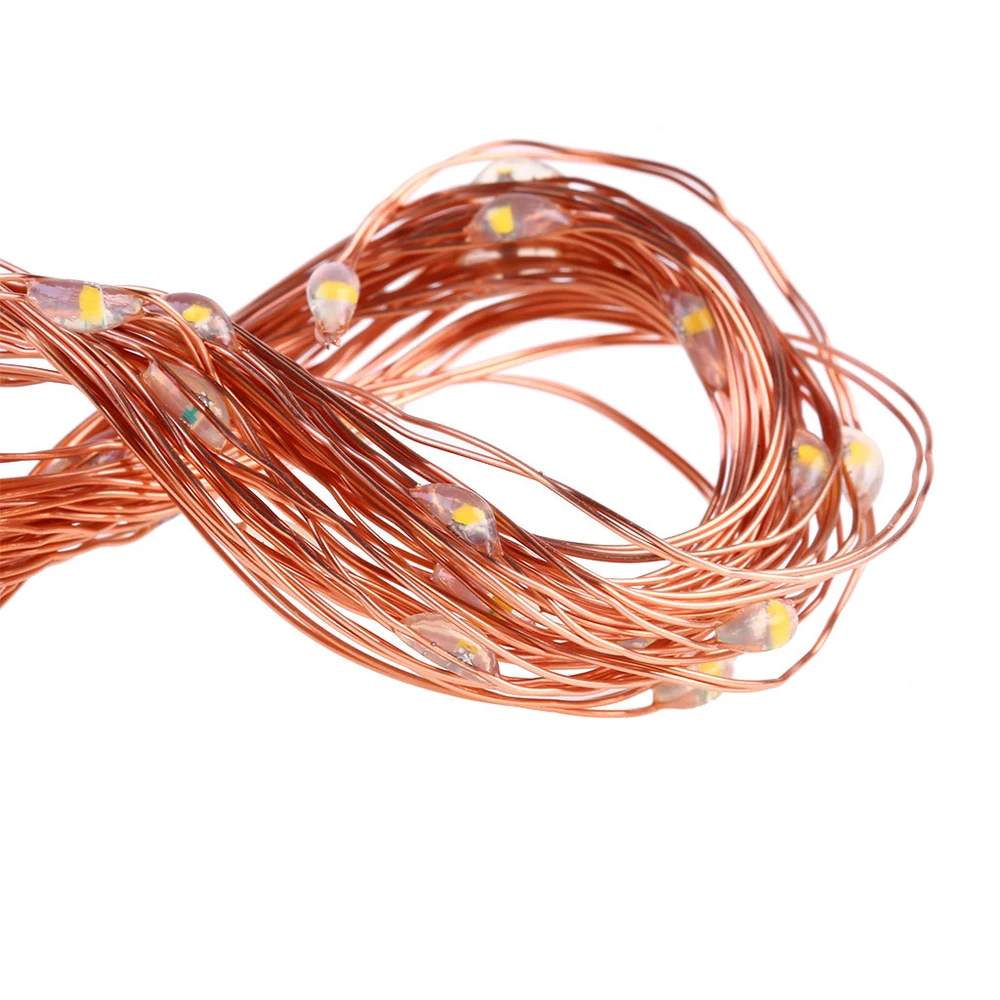 Xmas Fairy Copper Wire Garland 2M 5M Led Photo Clip String Lights Christmas Outdoor Home Battery Power Party Wedding Tree Decor (2)