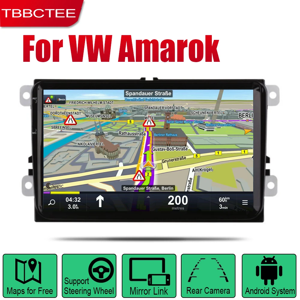 Фото TBBCTEE Android 2 Din Auto Radio For Volkswagen VW Amarok 2010~2018 Car Multimedia Player GPS Navigation System Stereo | Автомобили и