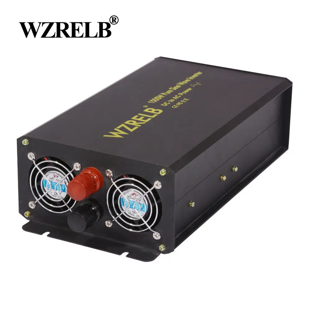 Solar Power Inverter 1500W 12V 220V 24V 48V DC to AC Pure Sine Wave Inverter Generator Transformer AC Remote Control
Solar Power Inverter 1500W 12V 220V 24V 48V DC to AC Pure Sine Wave Inverter Generator Transformer AC Remote Control