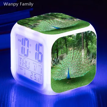 Very beautiful peafowl alarm clock Children's room multifunctional luminous electronic clock for children's birthday gifts
Very beautiful peafowl alarm clock Children's room multifunctional luminous electronic clock for children's birthday gifts
