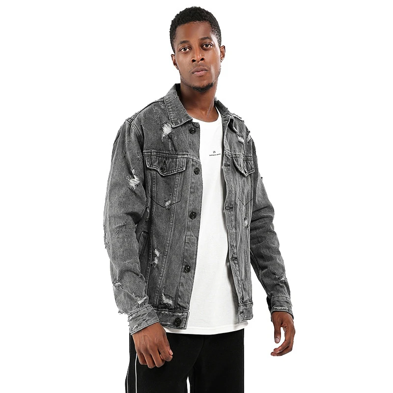 Japanese Harajuku Vintage Distressed Denim Jacket for Men Urban Men's Streetwear Hip Hop Ripped Jean Jacket Plus Size
Japanese Harajuku Vintage Distressed Denim Jacket for Men Urban Men's Streetwear Hip Hop Ripped Jean Jacket Plus Size