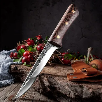 Forging Handmade Stainless Steel Professional Boning Knife Slaughtering Eviscerate Meat Bone Tool Pig Sheep Bleeding Knives Set
Forging Handmade Stainless Steel Professional Boning Knife Slaughtering Eviscerate Meat Bone Tool Pig Sheep Bleeding Knives Set