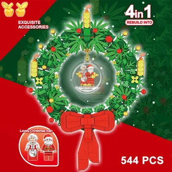 2020 New Christmas Wreath Model Gifts Set Building Blocks Santa Claus Figures Bricks Kit 4 in 1 DIY Creator Girls Friends Toys
2020 New Christmas Wreath Model Gifts Set Building Blocks Santa Claus Figures Bricks Kit 4 in 1 DIY Creator Girls Friends Toys