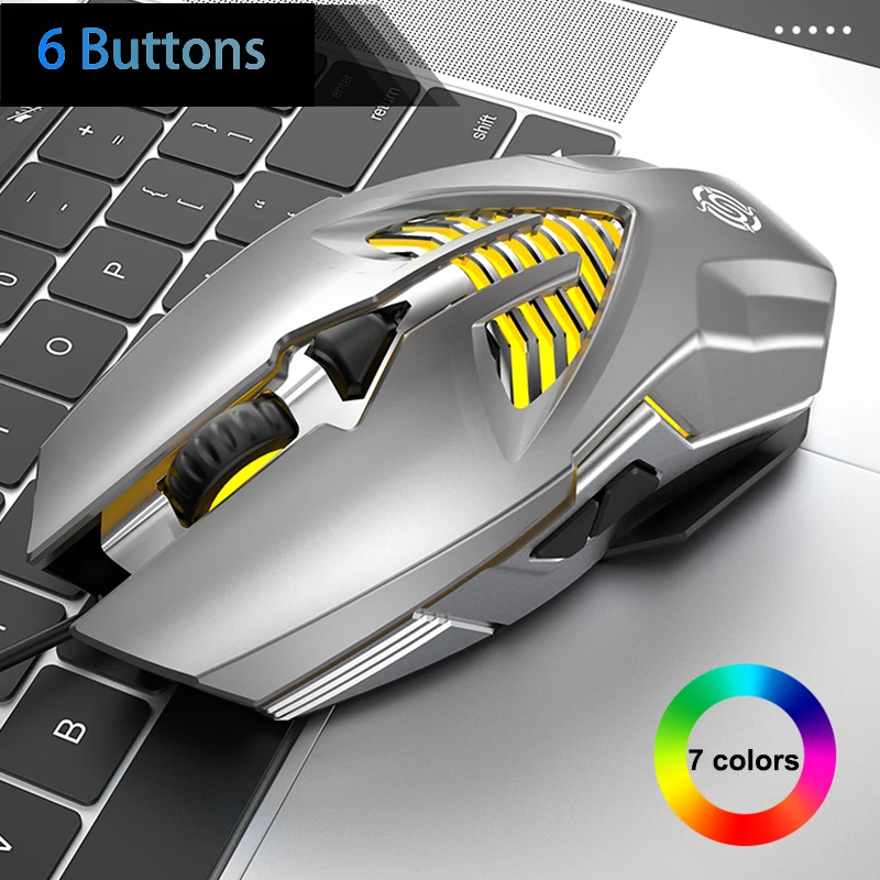 3200DPI LED Optical USB Wired Gaming Mouse 6 Buttons Gamer Computer Mice USB Cable Game Mouse for Computer Laptop Desktop PC
3200DPI LED Optical USB Wired Gaming Mouse 6 Buttons Gamer Computer Mice USB Cable Game Mouse for Computer Laptop Desktop PC