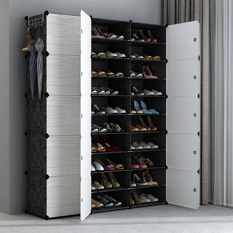 Multi-cube Shoe Cabinet Modular Home DIY Storage Organizer Bedroom Wordrobe Closet Plastic Shoe Rack with Umbrella Hanger
Multi-cube Shoe Cabinet Modular Home DIY Storage Organizer Bedroom Wordrobe Closet Plastic Shoe Rack with Umbrella Hanger