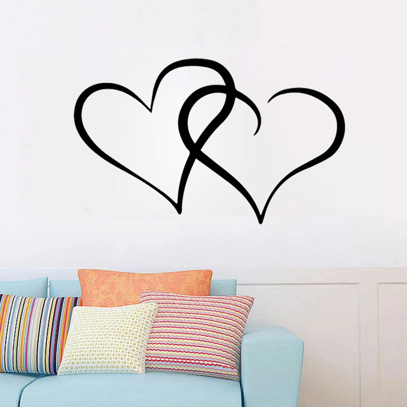 

Модный стикер на стену в форме сердца домашний декор Гостиная Спальня настенные виниловые наклейки Wall Art фрески обои украшения
