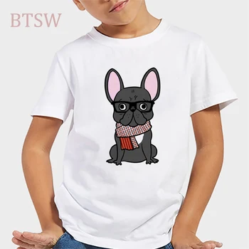 Children Cartoon Frenchie Pug Bulldog Printed Funny T-Shirts Kids Summer Tops Short Sleeve Clothes Baby Girls/Boys Casual Tees 
Children Cartoon Frenchie Pug Bulldog Printed Funny T-Shirts Kids Summer Tops Short Sleeve Clothes Baby Girls/Boys Casual Tees