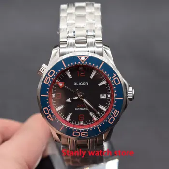 New arrival Biger 41mm black dial luminous marks ceramic bezel sapphire GMT two time zone automatic movement men's watch
New arrival Biger 41mm black dial luminous marks ceramic bezel sapphire GMT two time zone automatic movement men's watch