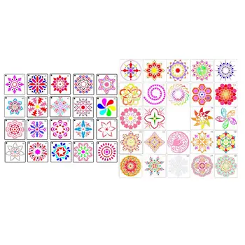 44pcs Mandala Stencils Template Creative Painting Stencils DIY Crafts Supplies Painting Tool Drawing Stencil for Home Shop 
44pcs Mandala Stencils Template Creative Painting Stencils DIY Crafts Supplies Painting Tool Drawing Stencil for Home Shop