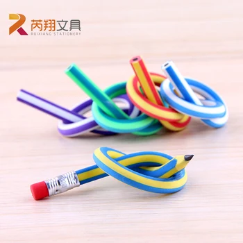 2020 New Arrival 5PCS Korea Cute Stationery Colorful Magic Bendy Flexible Soft Pencil with Eraser Student School Office Supplies 
2020 New Arrival 5PCS Korea Cute Stationery Colorful Magic Bendy Flexible Soft Pencil with Eraser Student School Office Supplies