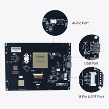 HMI TFT LCD Display Module - Fast Cortex A8 CPU 1G Hz Refresh, LCD Driver, Complimentary GUI Software, 256 MB FLASH , UART Port
HMI TFT LCD Display Module - Fast Cortex A8 CPU 1G Hz Refresh, LCD Driver, Complimentary GUI Software, 256 MB FLASH , UART Port