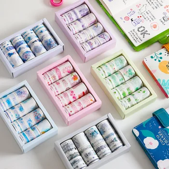 20 PCS/LOT Lovely Washi Tape Set Masking tape in gift box Adhesive paper for Journal, diary, planner decoration
20 PCS/LOT Lovely Washi Tape Set Masking tape in gift box Adhesive paper for Journal, diary, planner decoration
