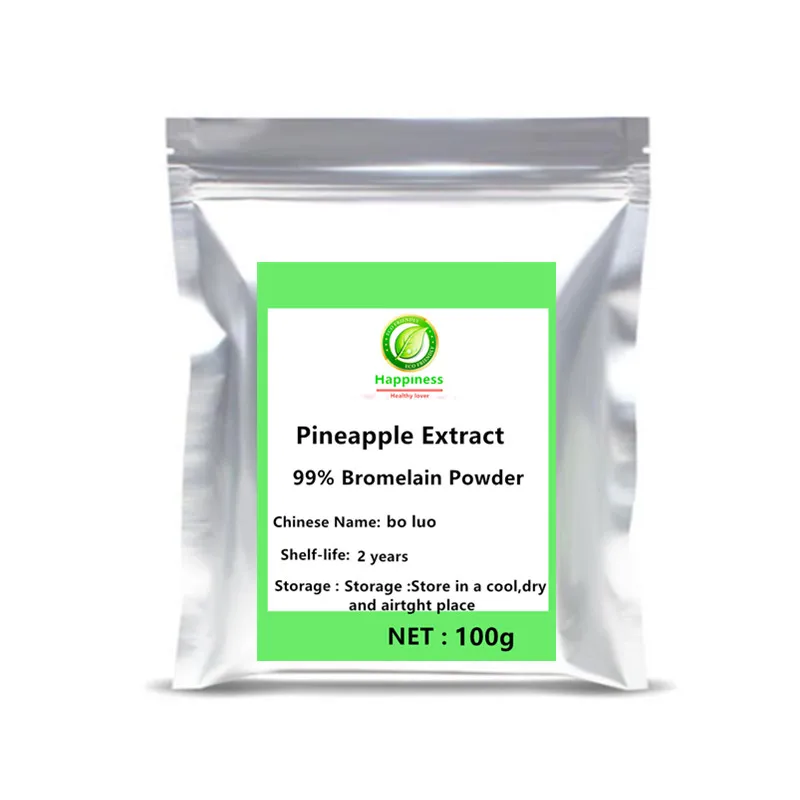 Hot sale sliced Pineapple Extract 99% Pure Bromelain Powder Enzymes Nutrient Skin Whitening Anti-cancer 100000U/g free shipping
Hot sale sliced Pineapple Extract 99% Pure Bromelain Powder Enzymes Nutrient Skin Whitening Anti-cancer 100000U/g free shipping