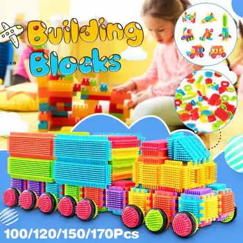 100/120/150/170pcs Kid Christmas Gifts Bristle Shape 3D Building Blocks Tiles Construction Playboards Toys Toddlers Kids
100/120/150/170pcs Kid Christmas Gifts Bristle Shape 3D Building Blocks Tiles Construction Playboards Toys Toddlers Kids