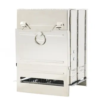 Outdoor Folding Grill Stainless Steel Integrated Firewood Stove Camping Portable Bbq Grill Charcoal Stove
Outdoor Folding Grill Stainless Steel Integrated Firewood Stove Camping Portable Bbq Grill Charcoal Stove