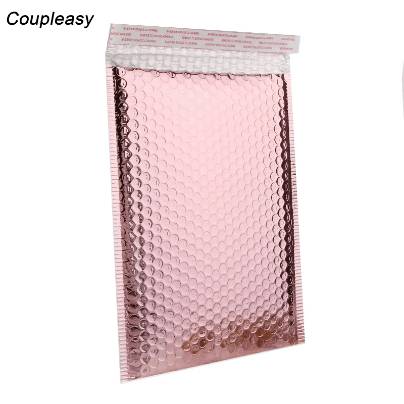 100PCS/Lot Rose Gold Plating Plastic Bubble Envelopes, Mailers Padded Shipping Envelope, Waterproof Bubble Courier Bags
100PCS/Lot Rose Gold Plating Plastic Bubble Envelopes, Mailers Padded Shipping Envelope, Waterproof Bubble Courier Bags