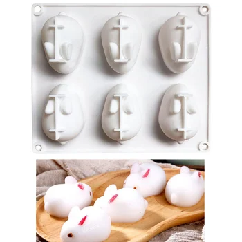 6 Hole DIY Mousse Cake Mold Cute Rabbit Pig Shape Silicone Mold Chocolate Candy Mold Jelly Ice Cube Tray Kitchen Baking Tool #
6 Hole DIY Mousse Cake Mold Cute Rabbit Pig Shape Silicone Mold Chocolate Candy Mold Jelly Ice Cube Tray Kitchen Baking Tool #