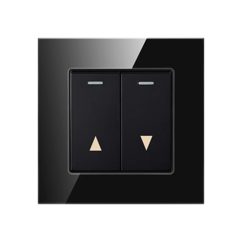 Electric curtain lift switch curtain switch wall switch rolling door button switch multicolor tempered glass panel
Electric curtain lift switch curtain switch wall switch rolling door button switch multicolor tempered glass panel