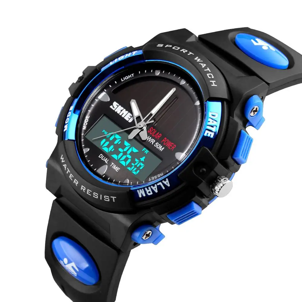 SKMEI Fashion Children Outdoor Sport Watch Kids For Boys Solar Energy Electronic Wristwatch Student LED Waterproof Watches reloj
SKMEI Fashion Children Outdoor Sport Watch Kids For Boys Solar Energy Electronic Wristwatch Student LED Waterproof Watches reloj