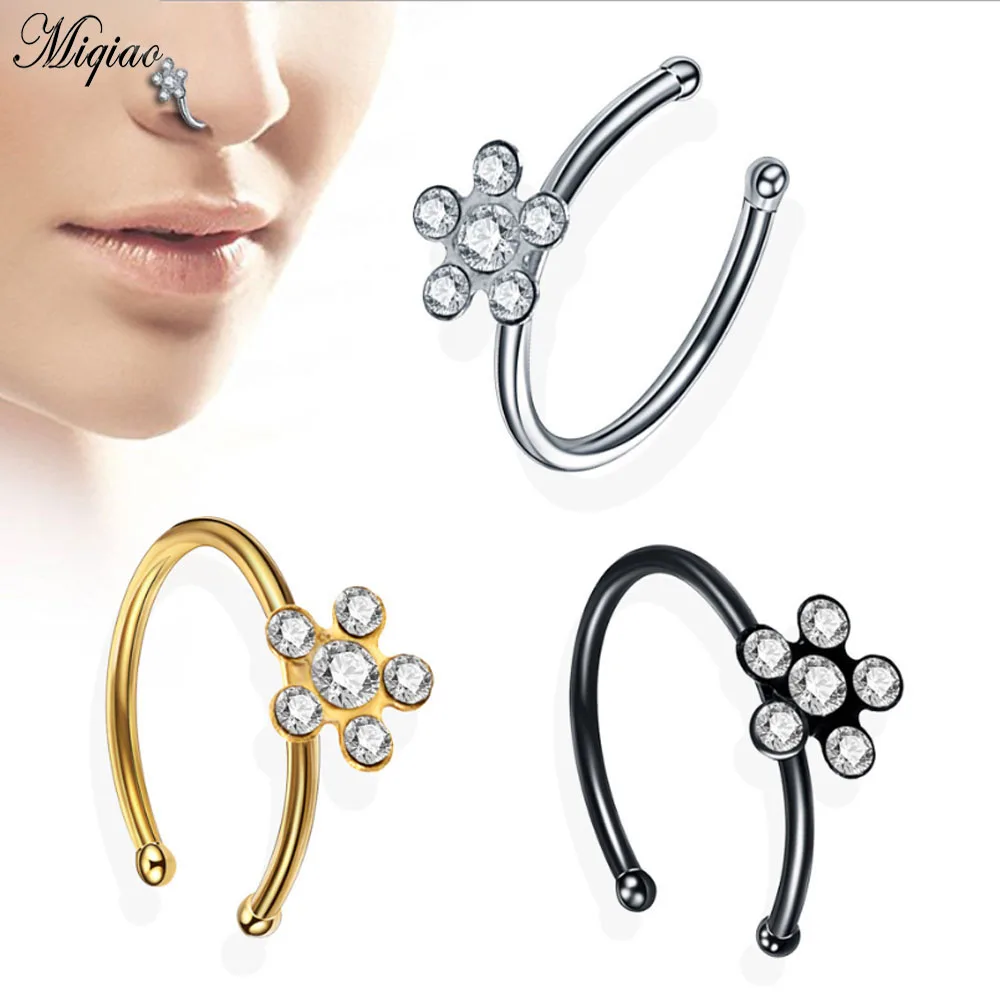 Miqiao 1pc Stainless Steel C-type Sticky Drill Nose Clip Nose Nail Puncture New Product for Women Gift
Miqiao 1pc Stainless Steel C-type Sticky Drill Nose Clip Nose Nail Puncture New Product for Women Gift
