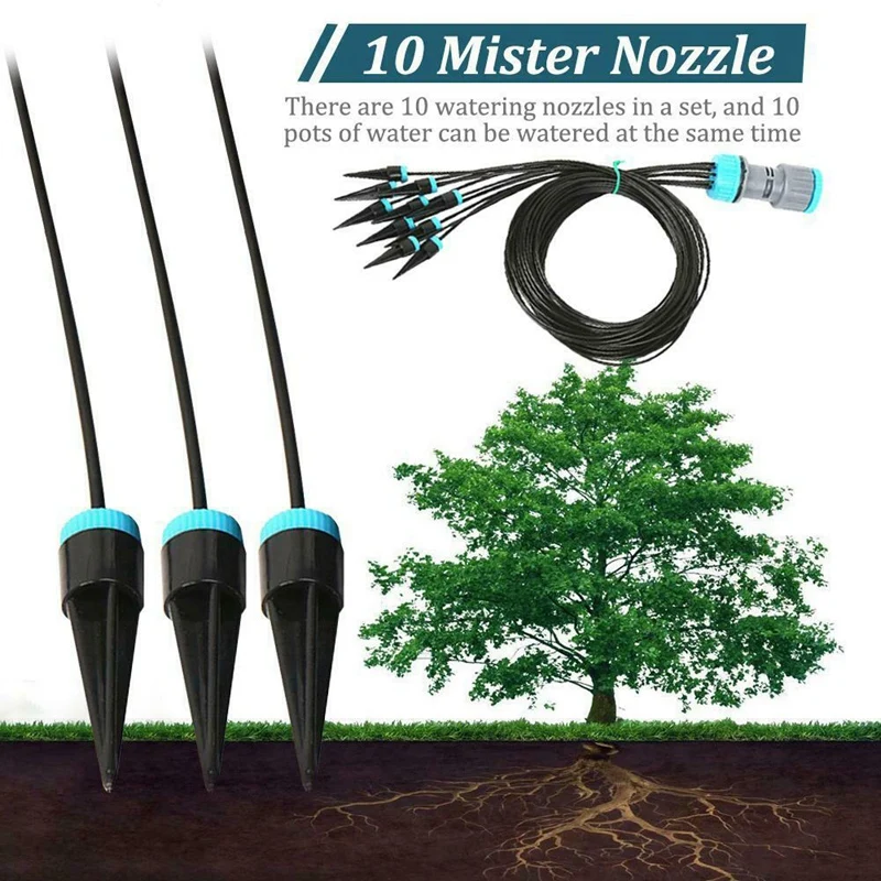 10Pcs Drip Irrigation Kit Automatic Watering System Adjustable Dripper Micro Spray Garden Greenhouse Plant Water System
10Pcs Drip Irrigation Kit Automatic Watering System Adjustable Dripper Micro Spray Garden Greenhouse Plant Water System