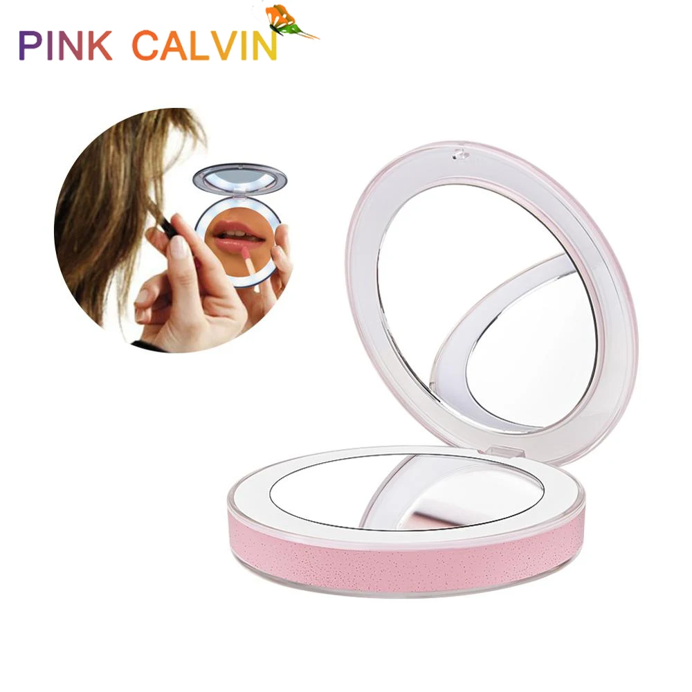 Makeup Mirror LED Mini Mirror Vanity Pro Lady LED Beads Photography Light Held Folding Small Portable Pocket Mirror USB 35
Makeup Mirror LED Mini Mirror Vanity Pro Lady LED Beads Photography Light Held Folding Small Portable Pocket Mirror USB 35
