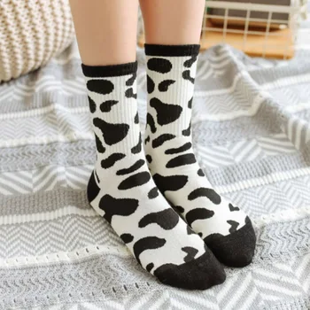 Cartoon Funny Socks for Women Sports Skateboard Leisure Cotton Sock Harajuku Hip Hop Cow Pattern Zebra Pattern Knee-socks Q1530
Cartoon Funny Socks for Women Sports Skateboard Leisure Cotton Sock Harajuku Hip Hop Cow Pattern Zebra Pattern Knee-socks Q1530