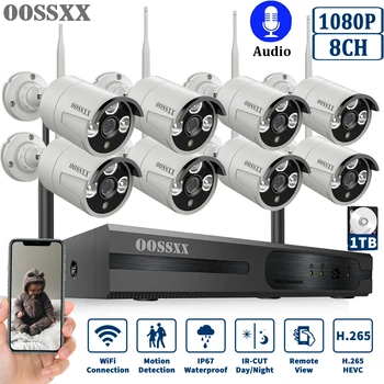 OOSSXX 8CH Wireless 1080P NVR Security Camera System 8pcs 2MP Audio Record HD Outdoor CCTV Wireless IP Camera Video Surveillance
OOSSXX 8CH Wireless 1080P NVR Security Camera System 8pcs 2MP Audio Record HD Outdoor CCTV Wireless IP Camera Video Surveillance