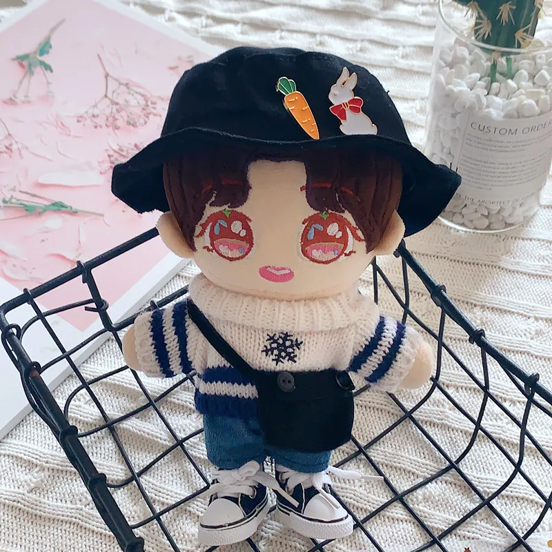 20cm Doll Body-Shape Black Suit Replaceable Idol Doll Baby Clothes Hat Satchel Plush Toy Accessories Birthday Present
20cm Doll Body-Shape Black Suit Replaceable Idol Doll Baby Clothes Hat Satchel Plush Toy Accessories Birthday Present