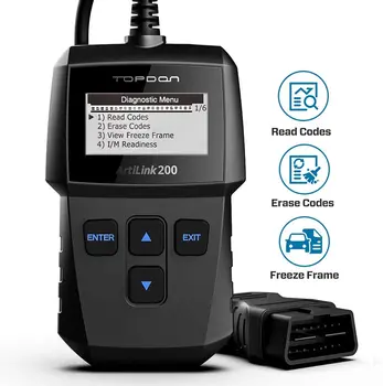 TOPDON AL200 OBD2 Scanner OBDII Code Reader Car Diagnostic Tool OBD2 Automotive Scanner Engine Analyzer OBD2 Auto Scan Tool
TOPDON AL200 OBD2 Scanner OBDII Code Reader Car Diagnostic Tool OBD2 Automotive Scanner Engine Analyzer OBD2 Auto Scan Tool