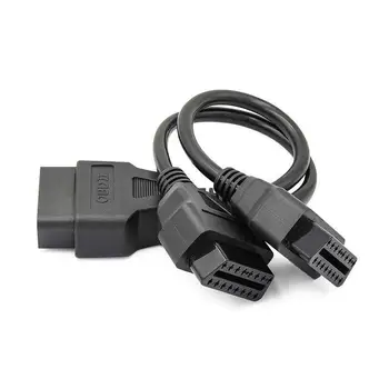 OBD2 OBDII Male To Dual Female 16 Pin Y-Splitter Extension Cable OBD Diagnostic 16Pin Tool Extension Fit Cable For ELM327 I Q8H8
OBD2 OBDII Male To Dual Female 16 Pin Y-Splitter Extension Cable OBD Diagnostic 16Pin Tool Extension Fit Cable For ELM327 I Q8H8