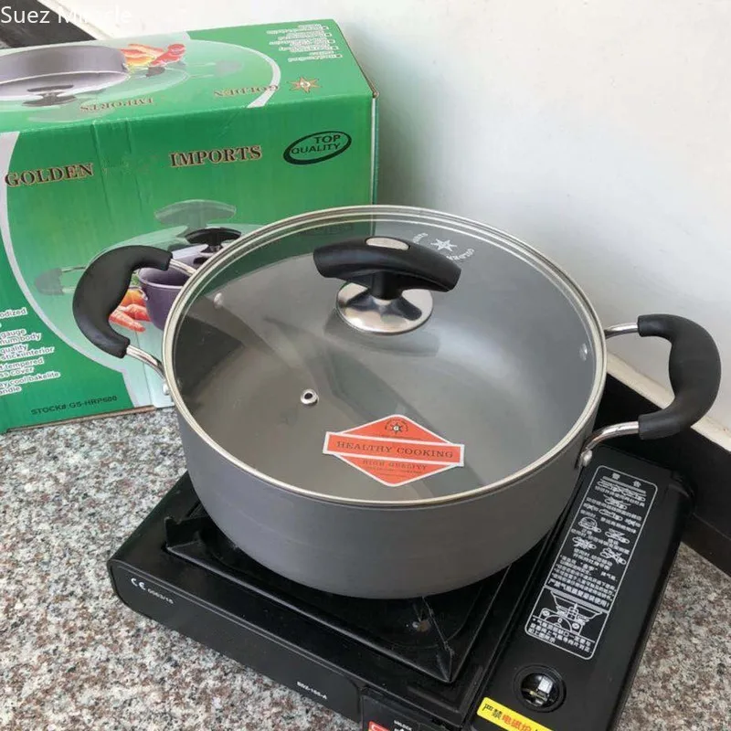 Double ear soup pot thickened hard oxidation pot uncoated rustless and durable picnic Gas Cooker Metal camping pot cookware
Double ear soup pot thickened hard oxidation pot uncoated rustless and durable picnic Gas Cooker Metal camping pot cookware