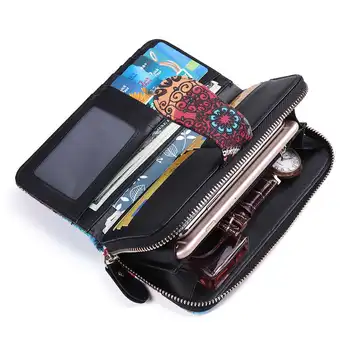 Women Large Capacity Wallets Female Canvas Bohemian Purses Long Clutch Lady Zipper Purse Money Bag Phone Wallet Card Holder
Women Large Capacity Wallets Female Canvas Bohemian Purses Long Clutch Lady Zipper Purse Money Bag Phone Wallet Card Holder