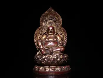 Home Decor 11" Tibet Buddhism Temple old bronze Gilt Cinnabars Maitreya Buddha Statue Future buddha Amitabha statue
Home Decor 11" Tibet Buddhism Temple old bronze Gilt Cinnabars Maitreya Buddha Statue Future buddha Amitabha statue