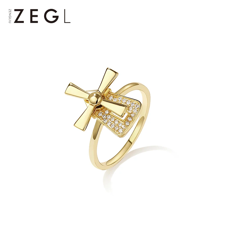 ZEGL Designer Dutch scenery series Japanese light luxury windmill index finger ring female net red fashion personality
ZEGL Designer Dutch scenery series Japanese light luxury windmill index finger ring female net red fashion personality