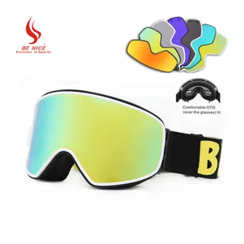 2 In 1 Ski Goggles with Magnetic Dual-use Lenses for Anti-fog Night Vision Skiing Anti-fog Uv400 Double Snowboard Goggles 2020
2 In 1 Ski Goggles with Magnetic Dual-use Lenses for Anti-fog Night Vision Skiing Anti-fog Uv400 Double Snowboard Goggles 2020