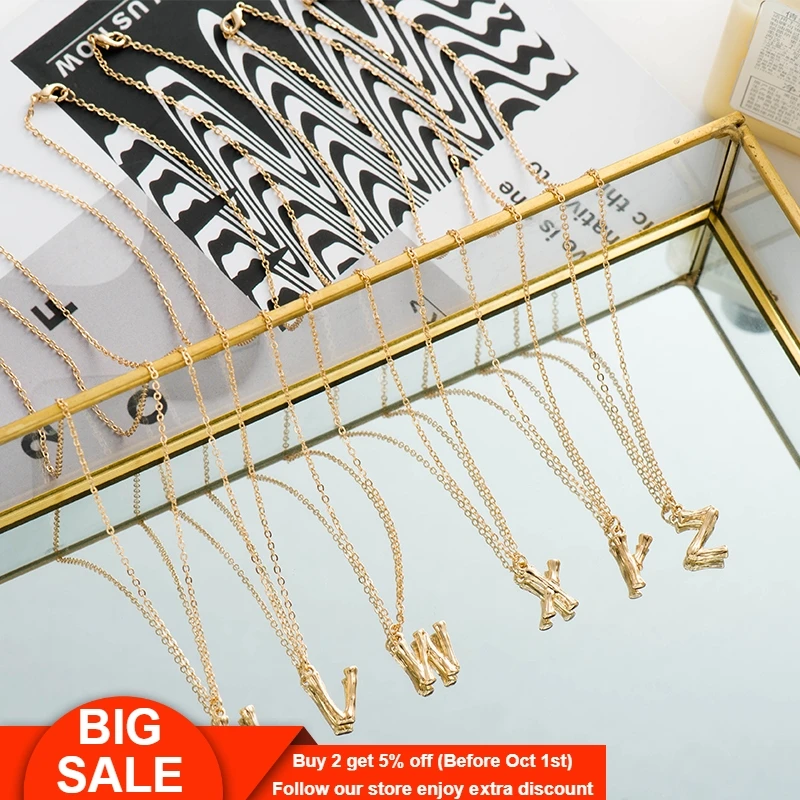 Fever&Free Trend Jewelry 26 Initial Letters Pendant Necklace Gold Chain Alphabet Name Necklace Female Girls Jewelry Gifts Bijoux
Fever&Free Trend Jewelry 26 Initial Letters Pendant Necklace Gold Chain Alphabet Name Necklace Female Girls Jewelry Gifts Bijoux