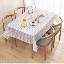 Mat Tablecloth Colth-Cover Rectangular Dining-Table Printed Kitchen Plastic Waterproof