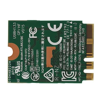 AC WIFI Adapter for RTL8822BE NGFF M.2 802.11Ac 2.4G/5GHz Wireless Wifi Card+Bluetooth 4.1 FRU: 01AX711 01AX712 for Thinkpad
AC WIFI Adapter for RTL8822BE NGFF M.2 802.11Ac 2.4G/5GHz Wireless Wifi Card+Bluetooth 4.1 FRU: 01AX711 01AX712 for Thinkpad