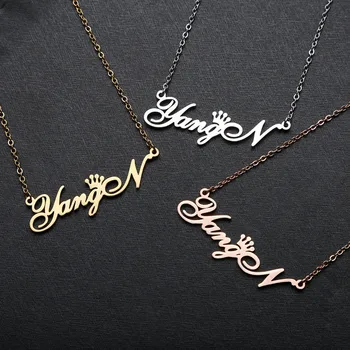 Never fade Stainless Steel Choker Custom Name Crown Necklace For Women Personalized Customized Girlfriend Birthday Gift
Never fade Stainless Steel Choker Custom Name Crown Necklace For Women Personalized Customized Girlfriend Birthday Gift