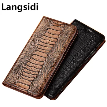 Ostrich claw genuine leather flip phone cover for OPPO Realme 6 Pro/Realme 6 holster stand phone case on OPPO Realme X cases 
Ostrich claw genuine leather flip phone cover for OPPO Realme 6 Pro/Realme 6 holster stand phone case on OPPO Realme X cases