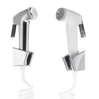 Bidet Chrome Plated Toilet Shower Wall Mounted Toilet Sprayer Portable Horizontal Bathroom Hygienic Shower Spray Nozzle 
Bidet Chrome Plated Toilet Shower Wall Mounted Toilet Sprayer Portable Horizontal Bathroom Hygienic Shower Spray Nozzle