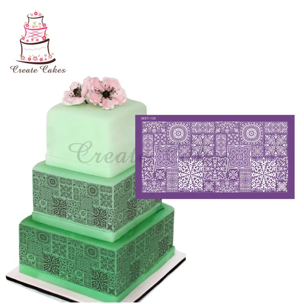 Bohemian Style Mesh Stencils For Wedding Cake Border Stencils Fondant Mould Cake Decorating Tool Cake Mold
Bohemian Style Mesh Stencils For Wedding Cake Border Stencils Fondant Mould Cake Decorating Tool Cake Mold