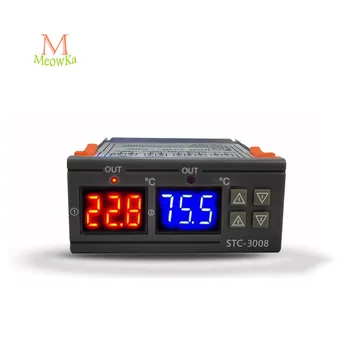 STC-3008 intelligent temperature controller computer digital display dual control electronic temperature controller 12V 24V 220V
STC-3008 intelligent temperature controller computer digital display dual control electronic temperature controller 12V 24V 220V