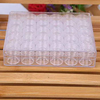 Plastic Jewelry Storage case Set with 30 Storage Jars Painting Accessory Box Organizers with Lid for Jewelry DIY Nail Art
Plastic Jewelry Storage case Set with 30 Storage Jars Painting Accessory Box Organizers with Lid for Jewelry DIY Nail Art