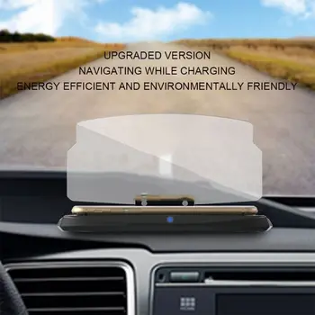 

Universal HUD Car GPS Navigation Projection + Mobile Phone Stand Head Up Display 87HE