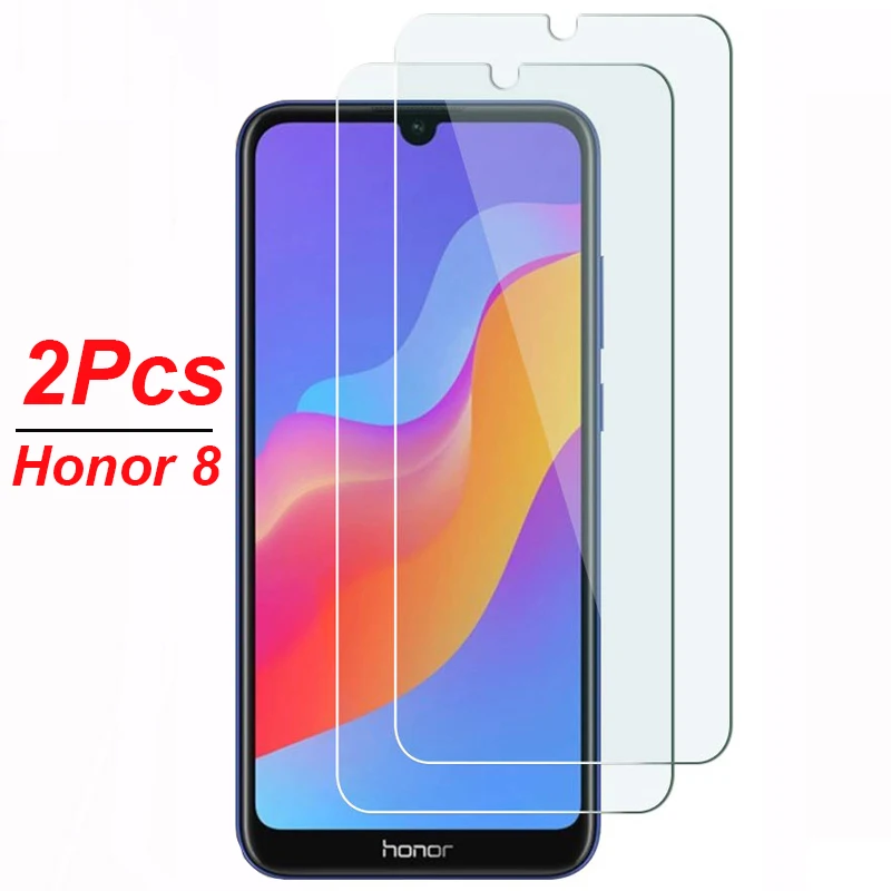 2Pcs/lot Screen protector glass for Huawei Honor 8a pro 8c 8x 8s protective tempered on honor 9 9a 9c 9s 9x 10x lite light | Мобильные