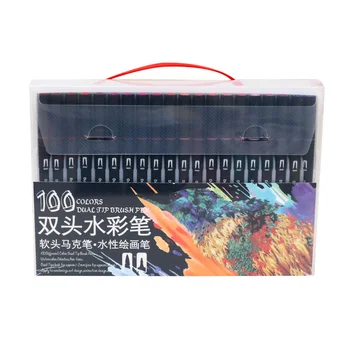 100 Professional Color Lettering Brush Pen Set Dual Tip Brush Pen Headed Artist Watercolor Markers For Animation Manga Kids Gift
100 Professional Color Lettering Brush Pen Set Dual Tip Brush Pen Headed Artist Watercolor Markers For Animation Manga Kids Gift